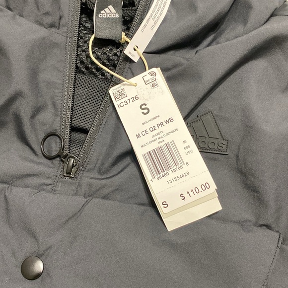 New Men’s Adidas City Escape Premium Windbreaker Black Oversized Fit Small - Picture 4 of 9